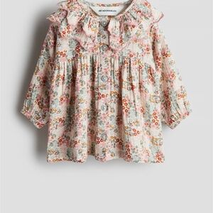 H&M Kids Floral Dress- Pink and Gray